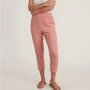 Marine Layer Size Small Crepe Paula Easy Tapered Pants in Rosette